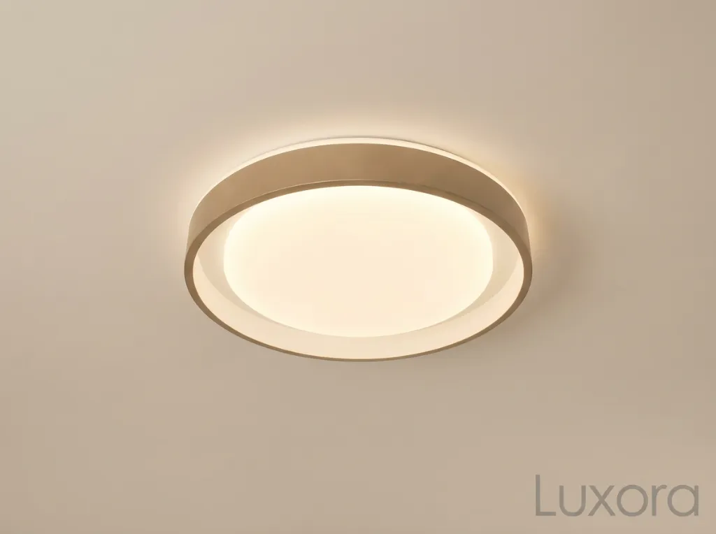 Matte Gold Ceiling Mounted Cove Light Centered Hero.webp