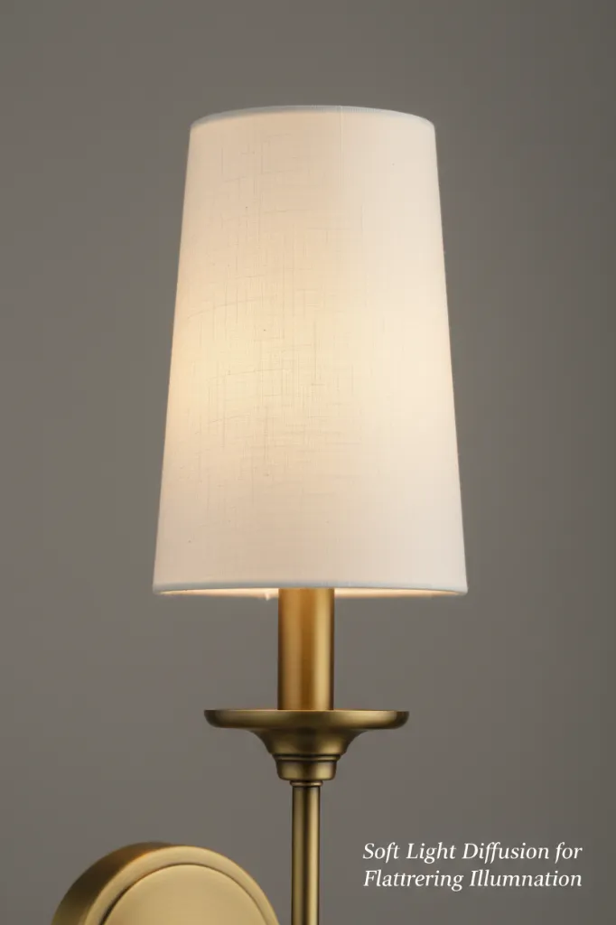 Classic Wall Sconce - Fabric Shade Detail.webp