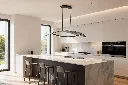 Chandelier Kitchen Island Installation.webp