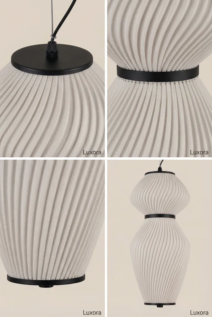 Pleated Pendant Lamp Close-Up Detail.webp