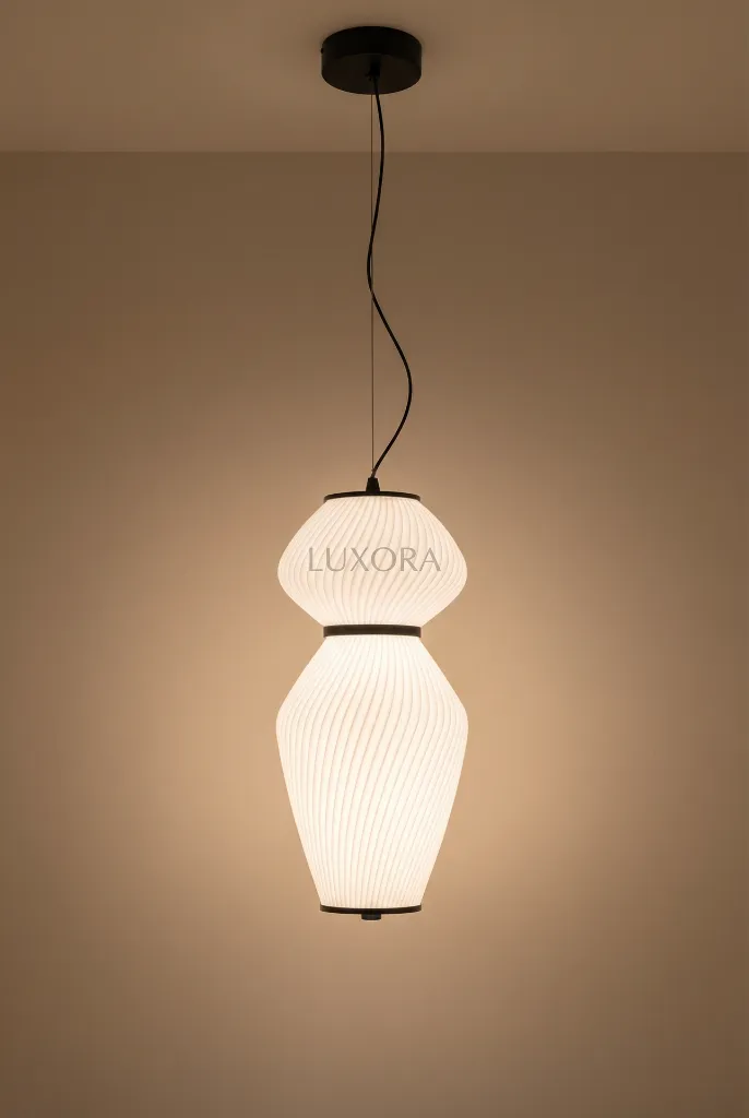 Pleated Pendant Lamp Installation.webp