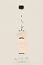 Pleated Pendant Lamp Three-Quarter Angle.webp