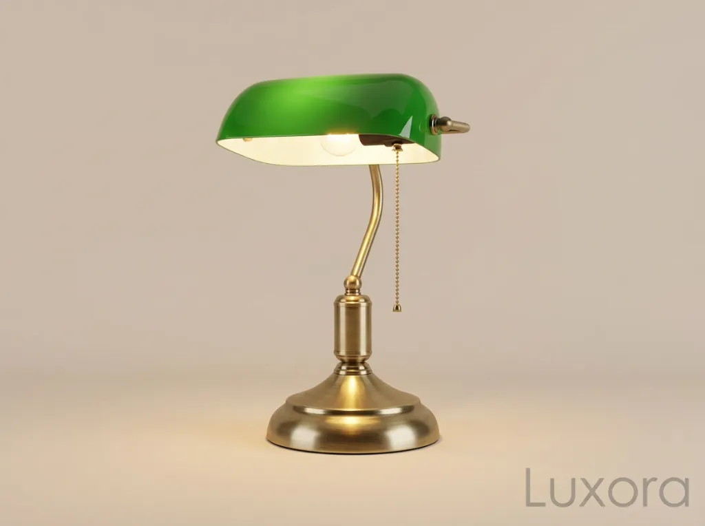 Banker's Style Desk Lamp Centered Hero.webp