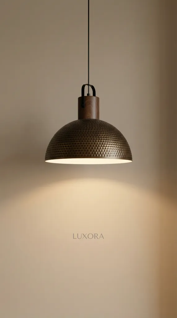 Hammered Dome Pendant Lamp Installation.webp