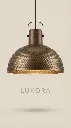Hammered Dome Pendant Lamp Three-Quarter Angle.webp