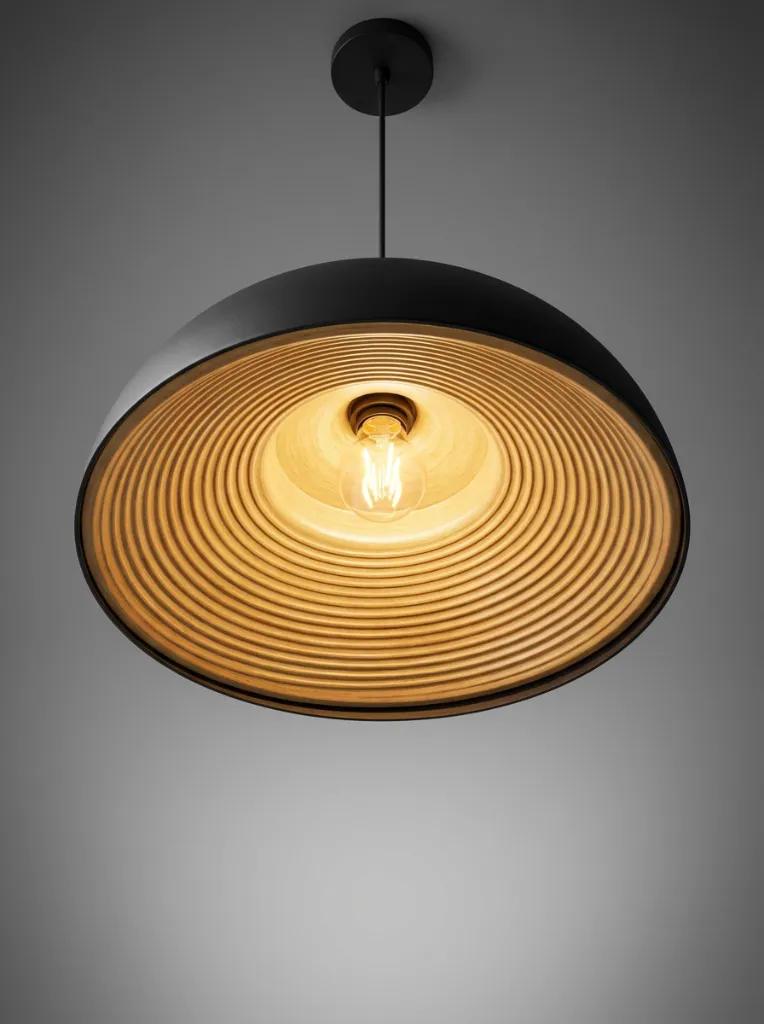 Dome Pendant Light View from Below.webp