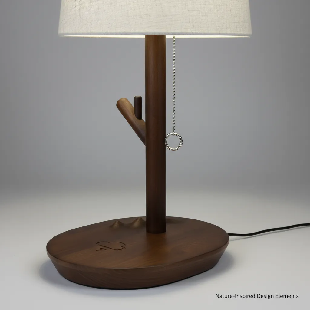 Modern Table Lamp - Branch Detail.webp