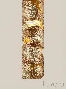 Gold Leaf Pendant Light Shade Detail.webp