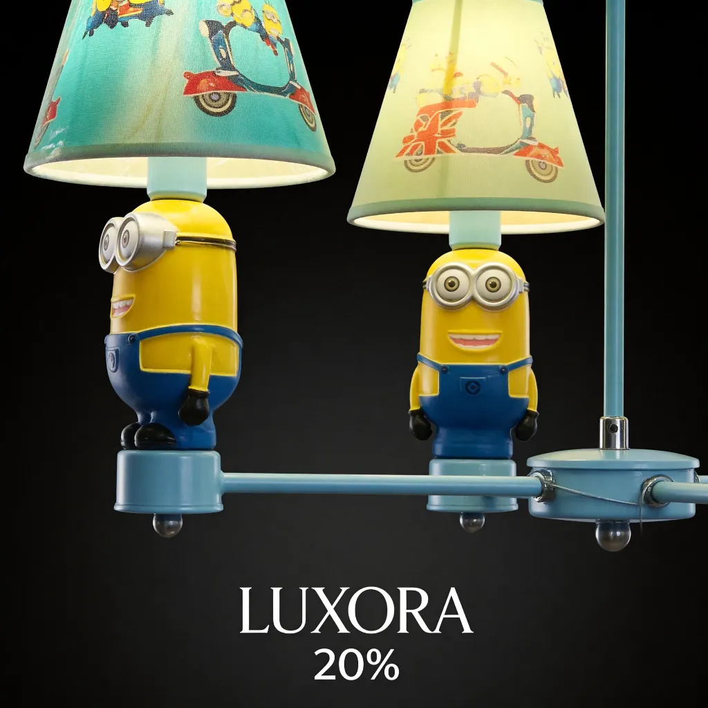 LUXORA Minions Chandelier Material Detail_1.webp
