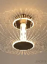Antique Brass Wire Cage Ceiling Light PDP Tight.webp