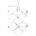 Wavy Pendant Lamp Technical Drawing.webp