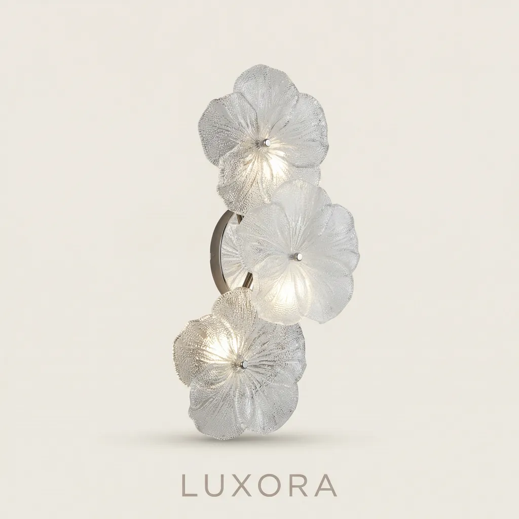 Floral Pendant Lamp Three-Quarter Angle.webp