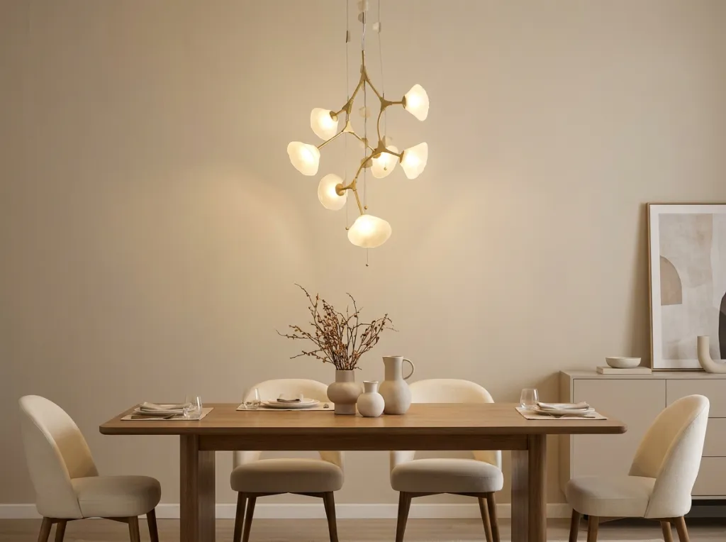 Gold Branch Pendant Dining Room.webp