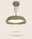 Olive Green Gold Pendant Lamp Bottom Profile.webp
