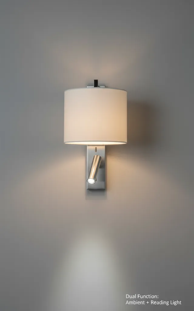 Bedside Wall Lamp - Studio Front View.webp