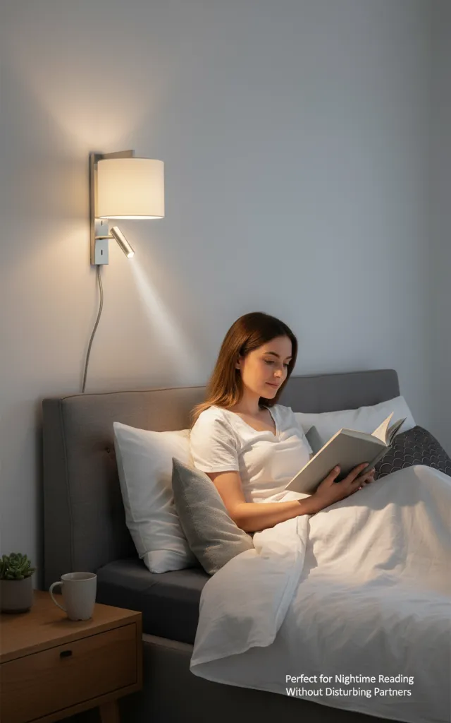 Bedside Wall Lamp - Bedroom Installation.webp