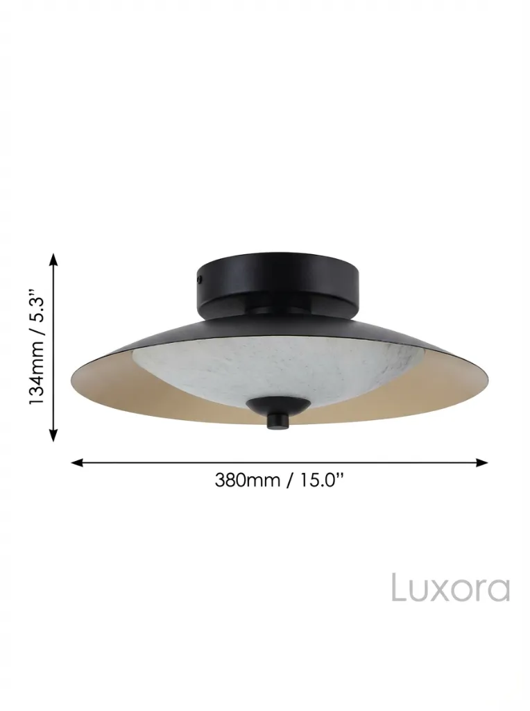 Black Gold Ceiling Light Technical Dimensions.webp