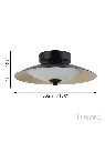 Black Gold Ceiling Light Technical Dimensions.webp