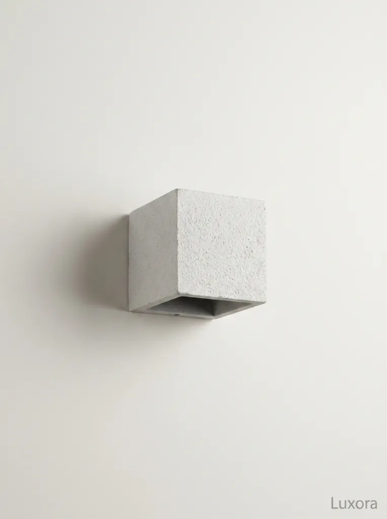 White Wall Light OFF - Luxora.webp