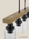Wooden Beam Pendant Light Wood Detail.webp