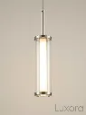 Clear Glass Cylindrical Pendant Light Glass Detail.webp