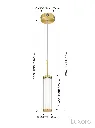 Modern Pendant Light with Clear Glass Technical Dimensions.webp