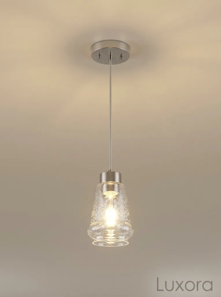 Nickel Pendant Light 45 Degree Angle.webp