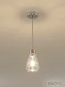 Nickel Pendant Light 45 Degree Angle.webp