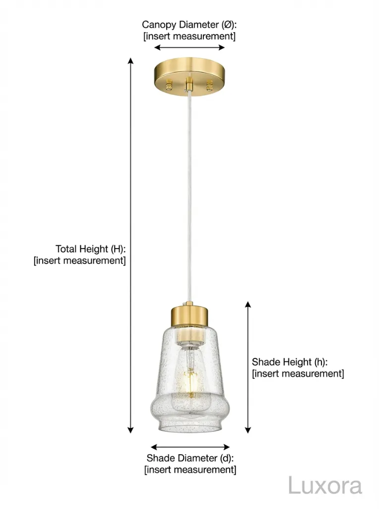 Geometric Pendant Light Technical Dimensions.webp