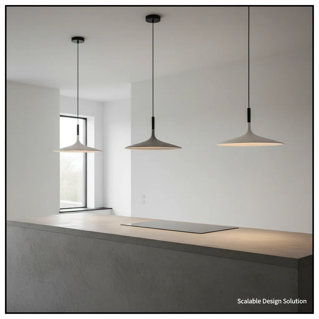 Concrete Pendant Light - Multiple Installation.webp