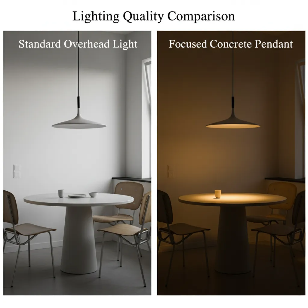 Concrete Pendant Light - Lighting Effect.webp