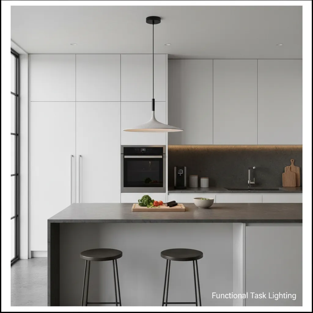 Concrete Pendant Light - Kitchen Island Installation.webp