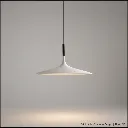 Concrete Pendant Light - Front View White.webp