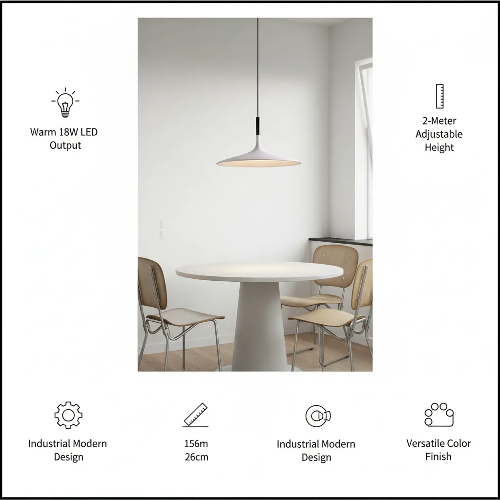 Concrete Pendant Light Grey - Benefits.webp