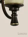 Dark Bronze Wall Sconce Finial Detail.webp