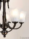 Dark Bronze Chandelier Glass Shade Detail.webp