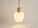 White Ribbed Pendant 45 Degree.webp