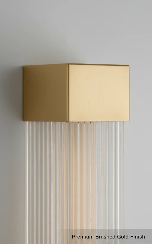 Modern Wall Sconce - Gold Finish Detail.webp