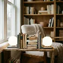 Table Lamp with Books Lifestyle Shot.webp