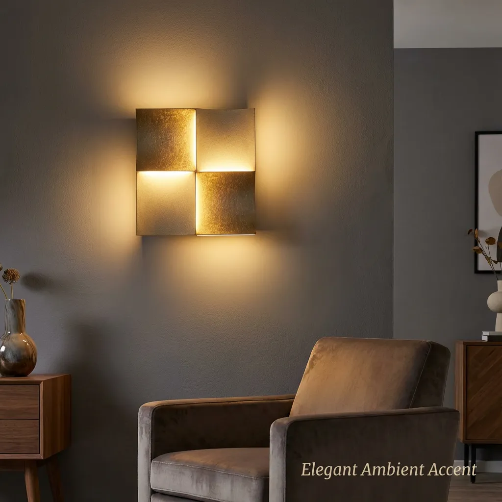 PUZZEL - Single Module Wall Installation Gold.webp