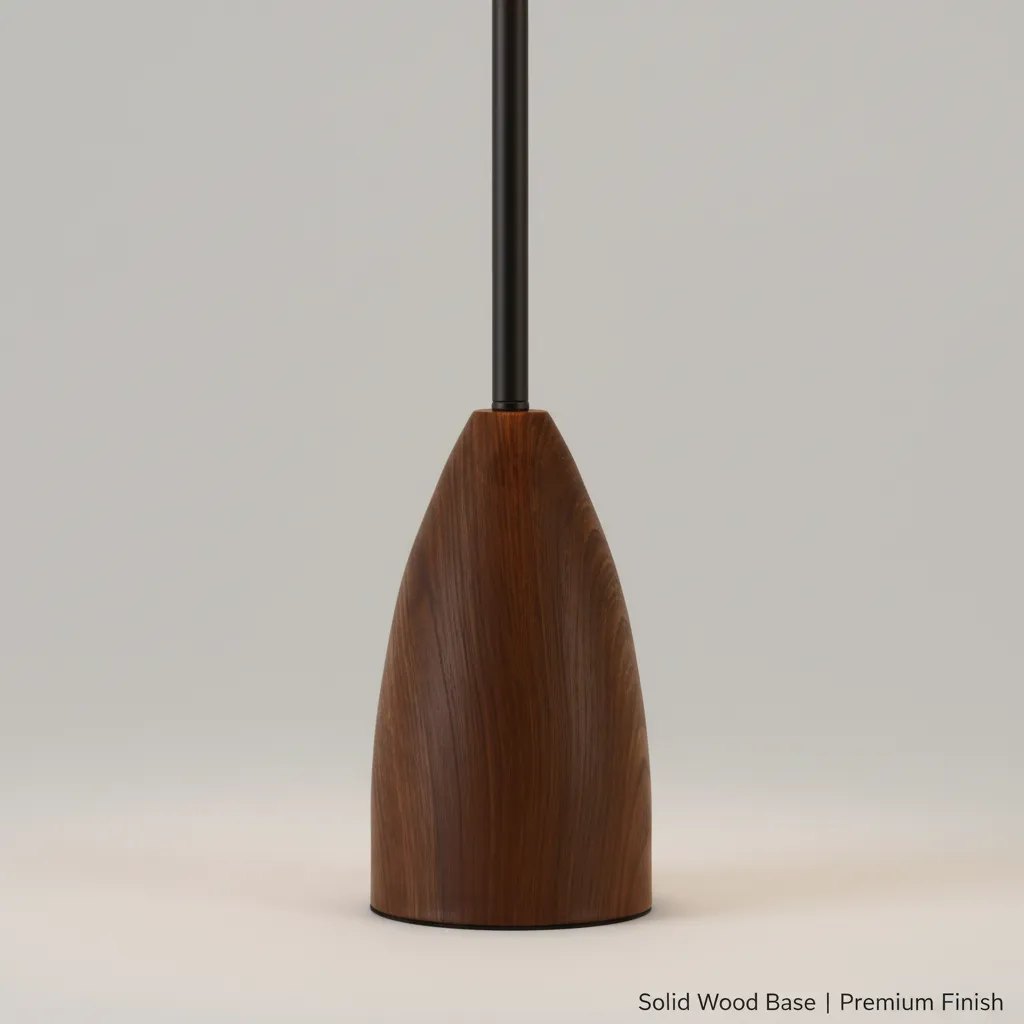 Natural Fiber Table Lamp - Base Detail.webp