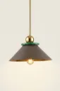 Clad Leather & Marble Pendant Lamp